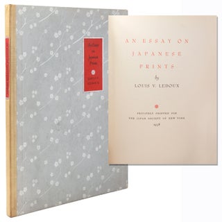 Item #52042 An Essay on Japanese Prints. Louis V. LeDoux
