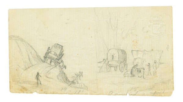 Item #53522 6 small sketches. William R. Wheeler.