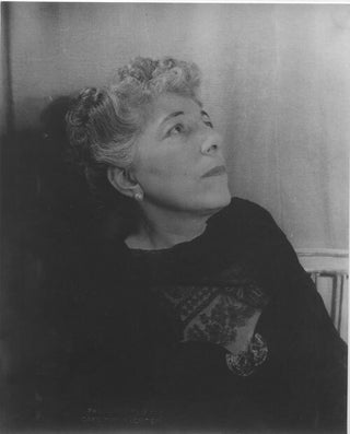 Item #57790 Portrait photograph of Edna Ferber. Edna Ferber, Carl Van Vechten