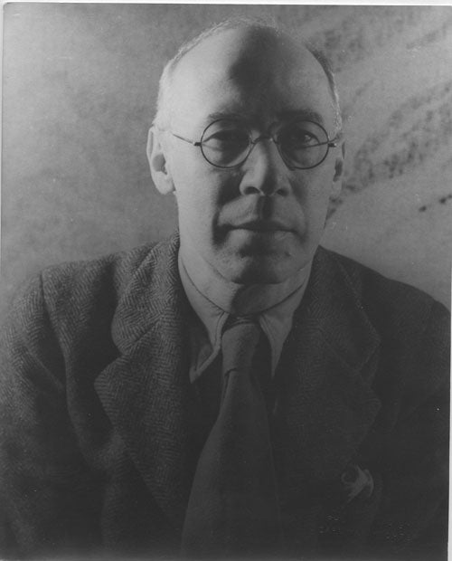 Item #57794 Portrait photograph of Henry Miller. Henry Miller, Carl Van Vechten.