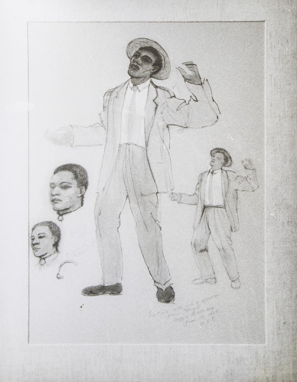 Photograph of Sketch for “Celebration” by Elwyn Chamberlain