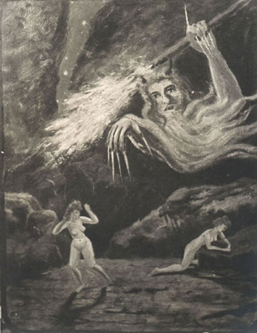 Item #57934 Photograph of “The Demon of the Rocks”, by Louis Eilshemius. Carl Van Vechten.