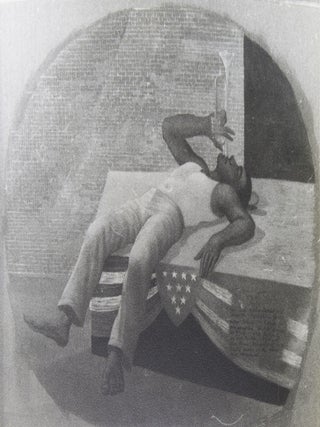 Item #57988 Photograph of study for "U.S.A" by Elwyn Chamberlain. Elwyn Chamberlain, Carl Van...