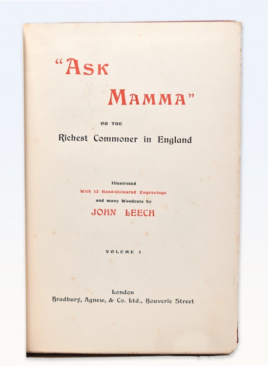 Works of.... Includes: "Ask Mamma"; Handley Cross; Hawbuck Grange; Plain or Ringlets;... (4/6)
