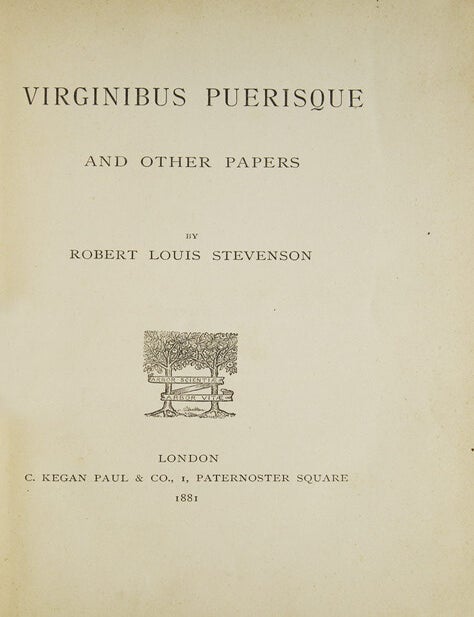 Virginibus Puerisque and Other Papers