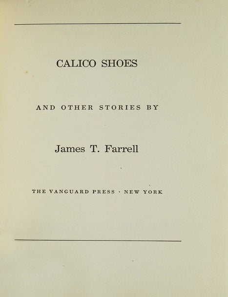 Calico Shoes and Other Stories