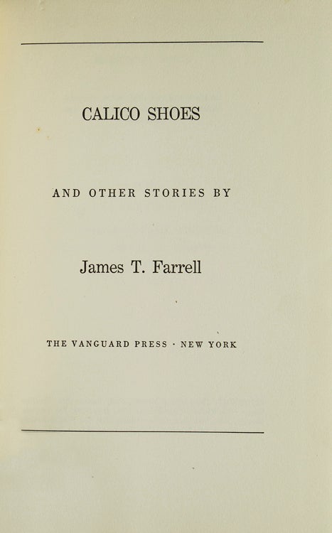 Calico Shoes and Other Stories