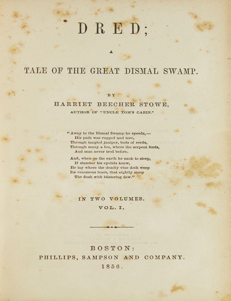 Dred; A Tale of the Great Dismal Swamp