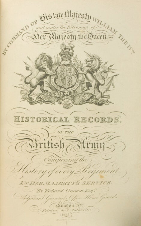 The Third Regiment of the Foot, or The Buffs; Formerly designated the Holland Regiment. Containing an Account of Its Origin in the Reign of Queen Elizabeth, and of its subsequent Services to 1838