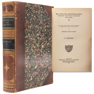 Item #60954 Mr. William Shakespeare’s Comedies Histories Tragedies and Poems. The Text Newly...