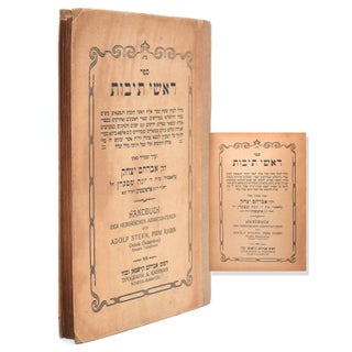 Item #62435 Sefer Rashe Tevot. Handbuch der Hebraischen Abbreviaturen. Adolf Stern, Prim Rabin,...