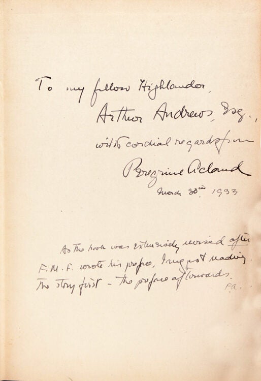 All Else is Folly. A Tale of War and Passion. With a Note by Way of Preface by Ford Madox Ford