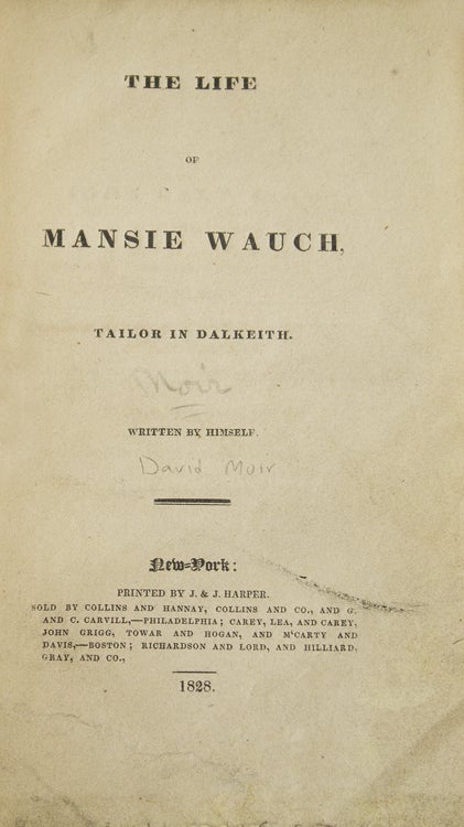 The Life of Mansie Wauch, Tailor in Dalkeith