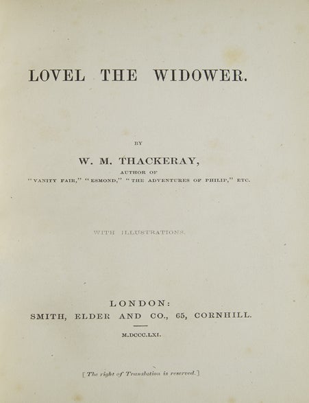 Lovel the Widower