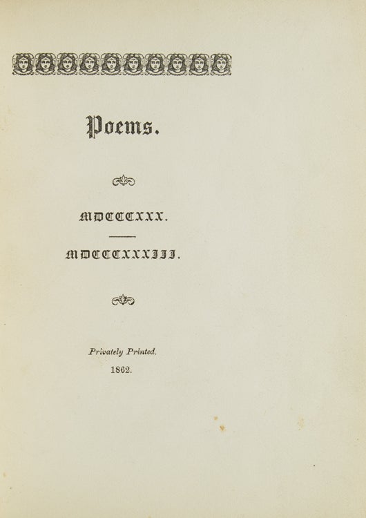 Poems. MDCCCXXX. MDCCCXXXIII (3/4)