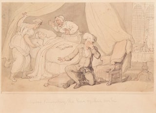 Item #7645 Dr. Syntax lamenting the loss of his wife. Thomas Rowlandson