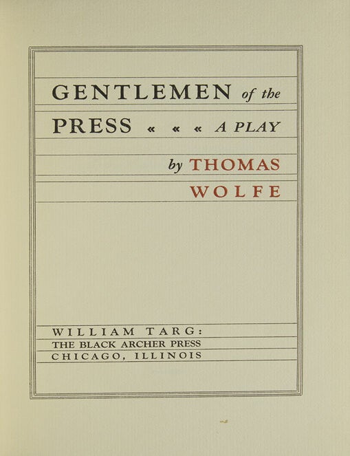 Gentlemen of the Press