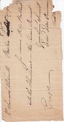 Item #308540 Autograph Manuscript Order, Signed “Edwd Edes Overseer” to Samuel Whitwell...